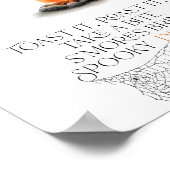 Smores Bar Little Boo Baby shower Halloween Poster (Hoek)