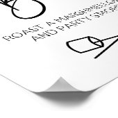 S'Mores Bar Marshmallow Laten we feestje's meer te Poster (Hoek)