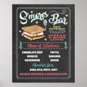 S'mores Bar Menu Feestbord Poster (Voorkant)