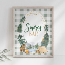 S'more's Bar Party Sign Poster