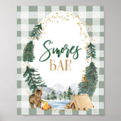 S'more's Bar Party Sign Poster (Voorkant)