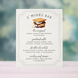 S'mores Bar Recept Uithangbord Herfst Vuurkorf Bui Acryl Bord