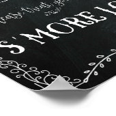 S'Mores Bar Sign Wedding Decor Poster (Hoek)