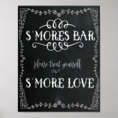 S'Mores Bar Sign Wedding Decor Poster (Voorkant)