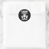 S'mores-bende Camping Kampvuur Schattig Marshmallo Ronde Sticker (Tas)