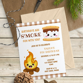 Smores Birthday Uitnodiging