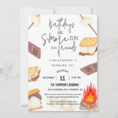 Smores Birthday's meer leuke party kampvuur vreugd Kaart (Voorkant)