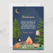 S'mores, Bonfire Kind Dank je wel. Bedankkaart (Voorkant)