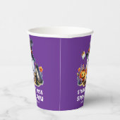 Smores Boos Crew Ghost Camping Halloween Paarse Papieren Bekers (Rechts)