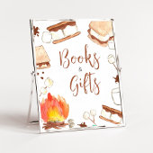 S'mores Camping Baby shower Boeken en geschenken Poster