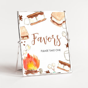 S'mores Camping Baby shower Gunsten Poster
