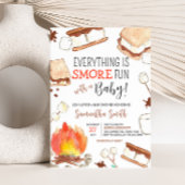 S'mores Camping Baby shower Kaart