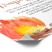 S'mores Camping Baby shower Late Night Luiers Poster (Hoek)