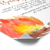 S'mores Camping Baby shower zeg geen Baby Poster (Hoek)