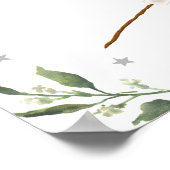 S'mores Camping Campfire Greenery Birthday Welcome Poster (Hoek)