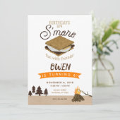 S'mores Camping Fun met Friends Birthday Kaart (Staand voorkant)