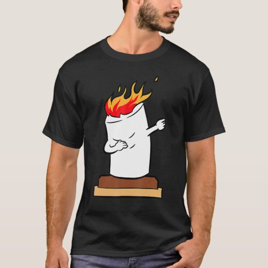 Smores Camping Marshmallow Halloween Dabbing Marsh T-shirt (Voorkant)