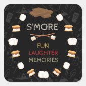 S'mores Camping Stickers (Voorkant)