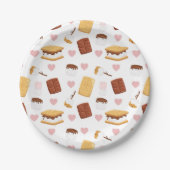 S'mores Camping Thed Party Decor Papieren Bordje (Voorkant)