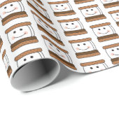 S'mores Camping Theme Birthday Party Cadeaupapier (Rol Hoek)