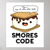 Smores Code Funny Food Pun Poster (Voorkant)