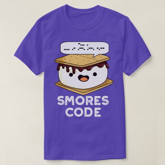 Smores Code Funny Food Pun T-shirt (Design voorkant)