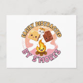 Smores Cute Campfire Camping Vacking Girls Briefkaart (Voorkant)