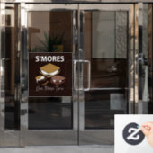 S'mores Dessert Nog Een Keer S'more Raamsticker (Kantoordeur)