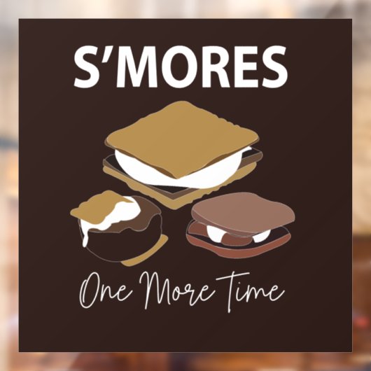 S'mores Dessert Nog Een Keer S'more Raamsticker (Vel 2)
