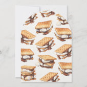 S'mores Fall Bonfire Outdoor Baby Shower Kaart (Achterkant)