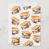 S'mores Fall Bonfire Outdoor Birthday Kaart (Achterkant)