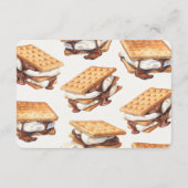 Smores Fall Bonfire Outdoor Diaper Raffle Insert Informatiekaartje (Achterkant)