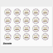 Smores Favor - Liefde is Zoet Ronde Sticker (Vel)