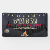 S'mores Fun Bonfire Achtertuin Cookout Friendsgivi Spandoek (Horizontaal)