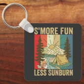 S'mores Fun Minder Zonnebrand Funny  Buiten Sleutelhanger (Voorkant)