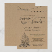 Smores Graduation Party Invitation Kaart (Voorkant / Achterkant)