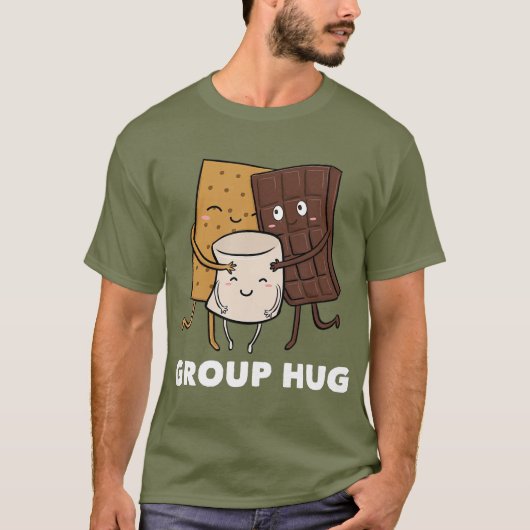 Smores Group Hug Marshmallow Chocolate T-shirt (Voorkant)
