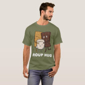 Smores Group Hug Marshmallow Chocolate T-shirt (Voorkant volledig)