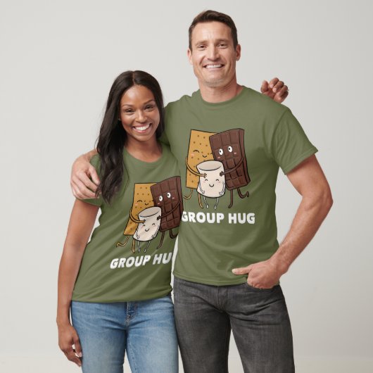 Smores Group Hug Marshmallow Chocolate T-shirt (Unisex)