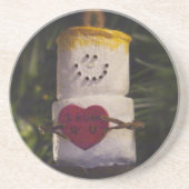 S'mores Guy Ornament Zandsteen Onderzetter (Voorkant)