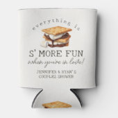S'mores Herfst Bonfire Outdoor Couples Douche guns Blikjeskoeler (Voorkant)