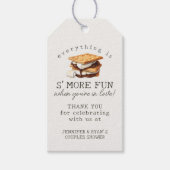 S'mores Herfst Bonfire Outdoor Couples Douche guns Cadeaulabel (Voorkant)