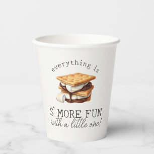 S'mores Herfst Kampvuur Buiten Baby Shower Papieren Bekers