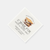 S'mores Herfst Kampvuur Buiten Baby Shower Servet (Hoek)