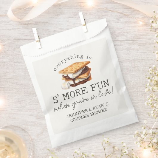 S'mores Herfst Kampvuur Buiten Bruiloft Feest Bedankzakje (Geknipt)