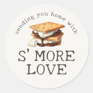 S'mores Herfst Kampvuur Buiten Favor Ronde Sticker
