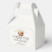 S'mores Herfst Kampvuur Buiten Verjaardag Bedankdoosjes (Voorkant)
