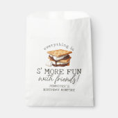 S'mores Herfst Kampvuur Buiten Verjaardagsfeest Bedankzakje (Voorkant)