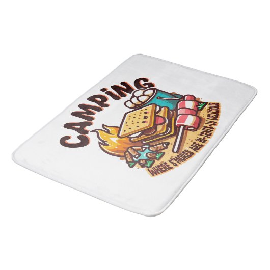 s'mores kamp badmat (Gekanteld)