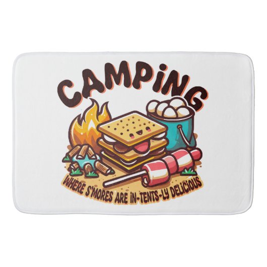 s'mores kamp badmat (Voorkant)